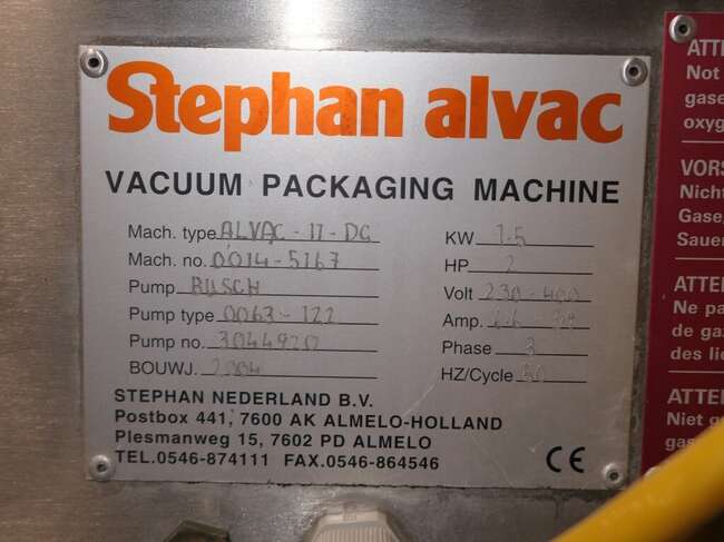 Stephan vacuum machine